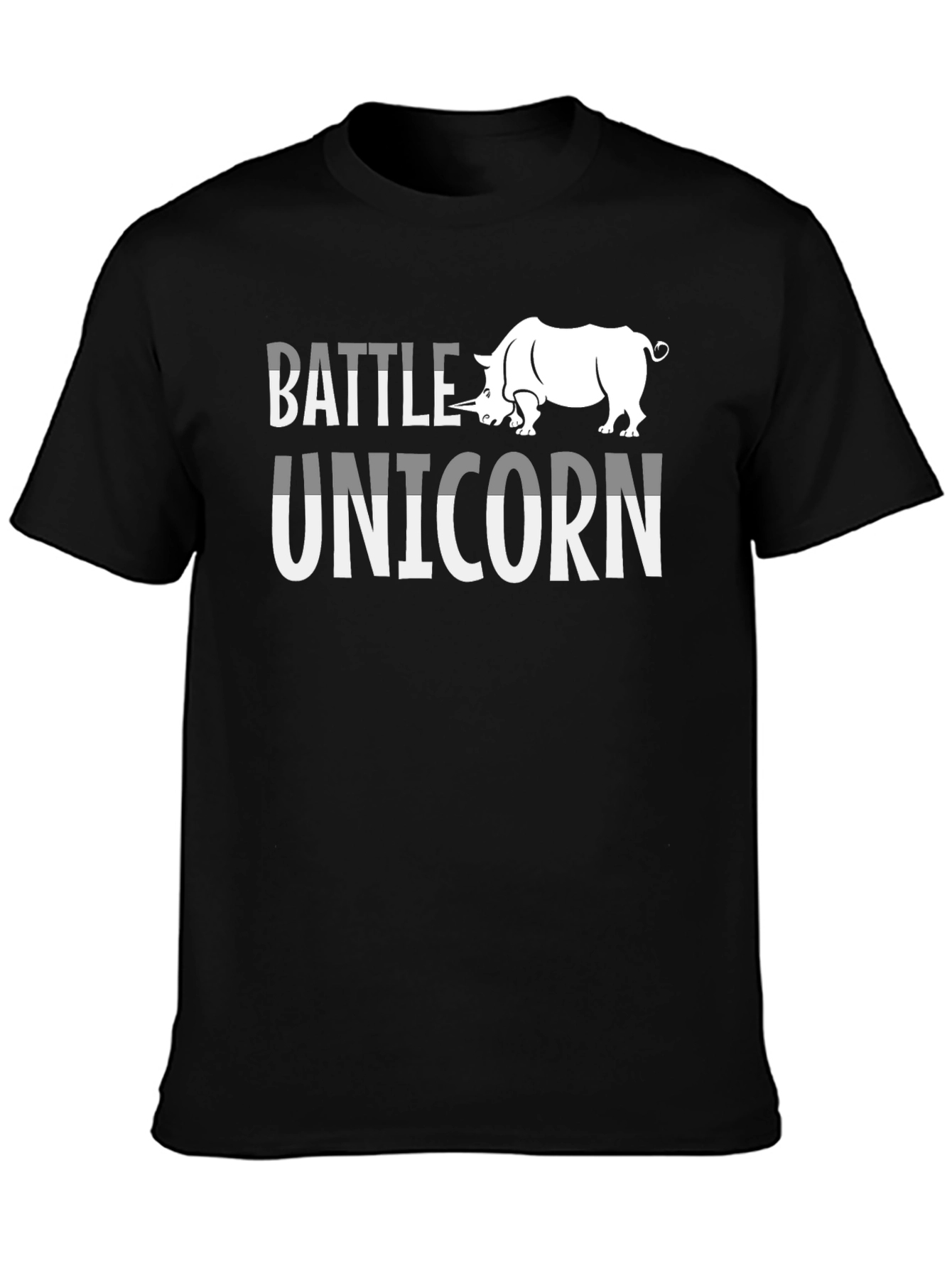 Battle Unicorn T-Shirt - Rhino Graphic Tee