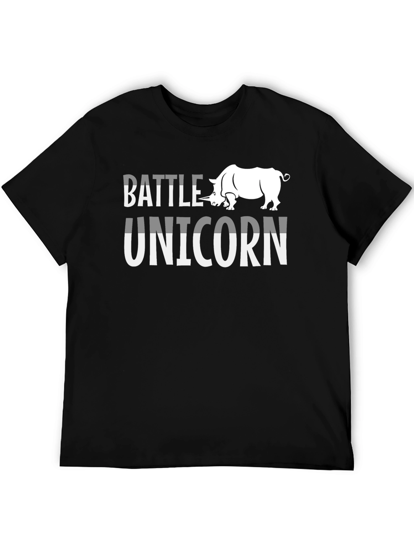 Battle Unicorn T-Shirt - Rhino Graphic Tee