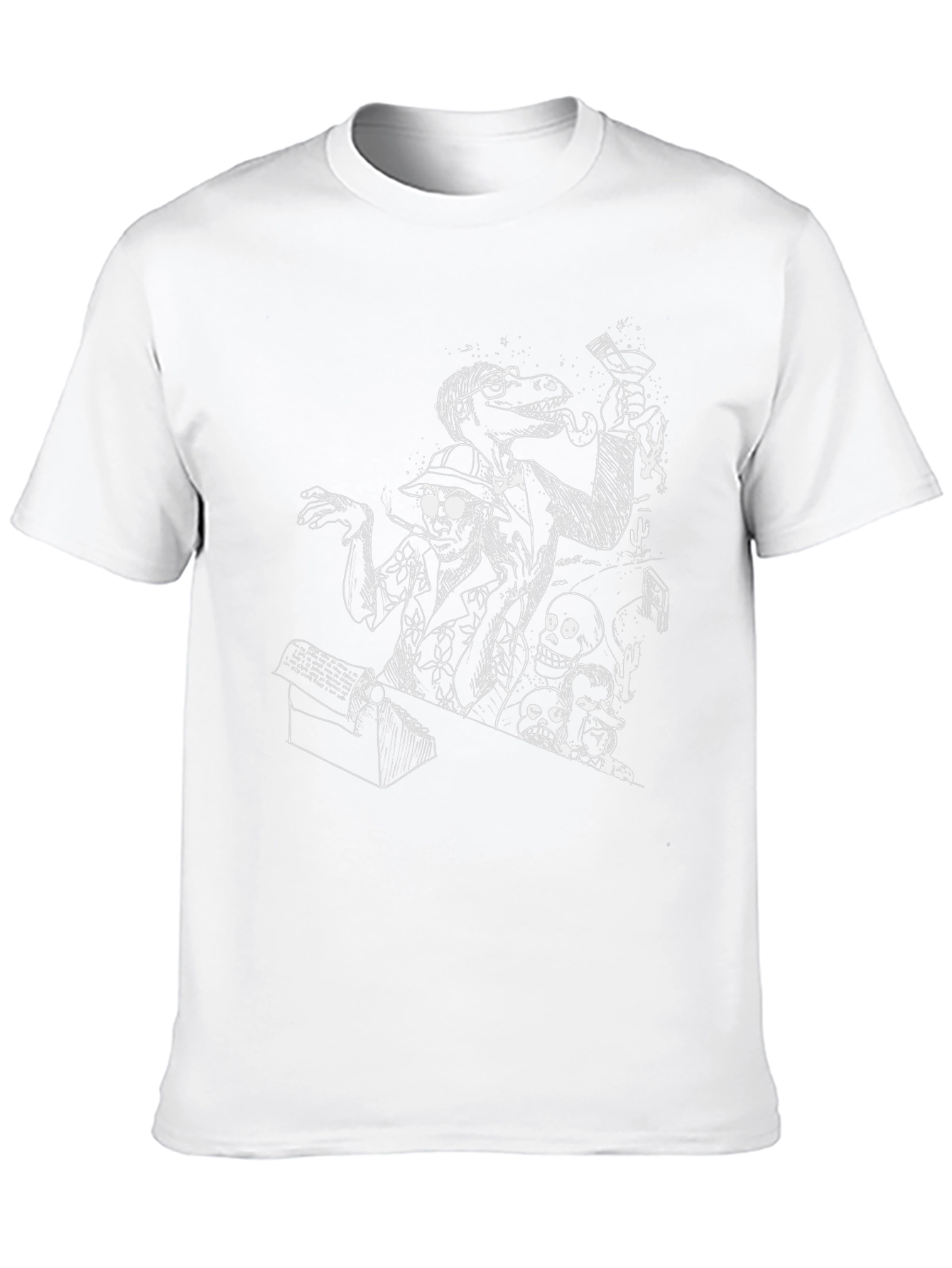 Edgy Black T-Shirt with Unique Graphic Print