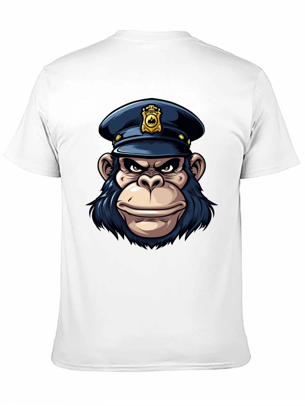 Monkey Police Cartoon Graphic T-Shirt