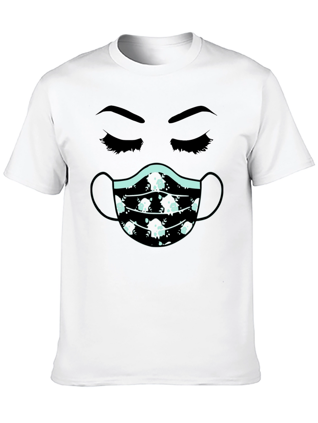 Masked Face T-Shirt - Unisex Cotton Tee