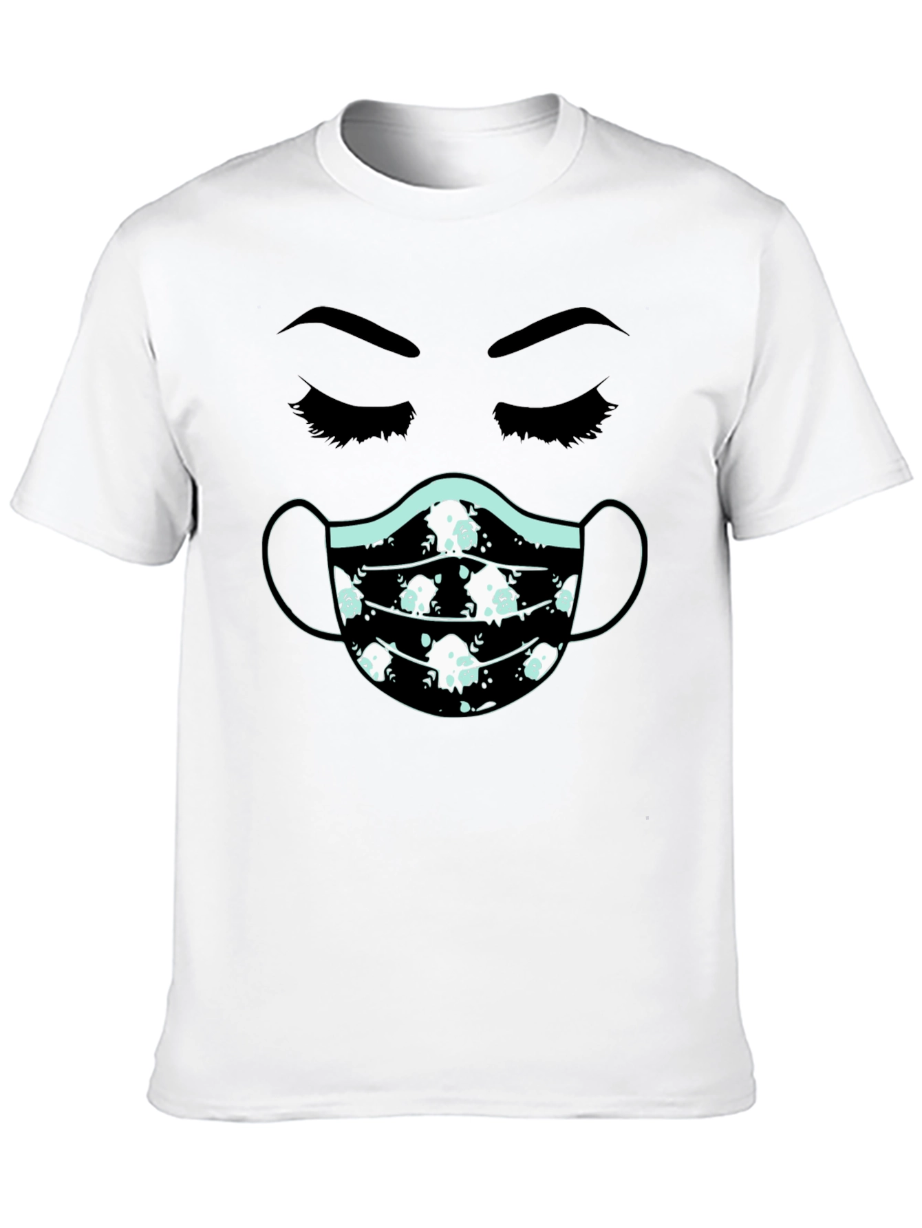 Masked Face T-Shirt - Unisex Cotton Tee