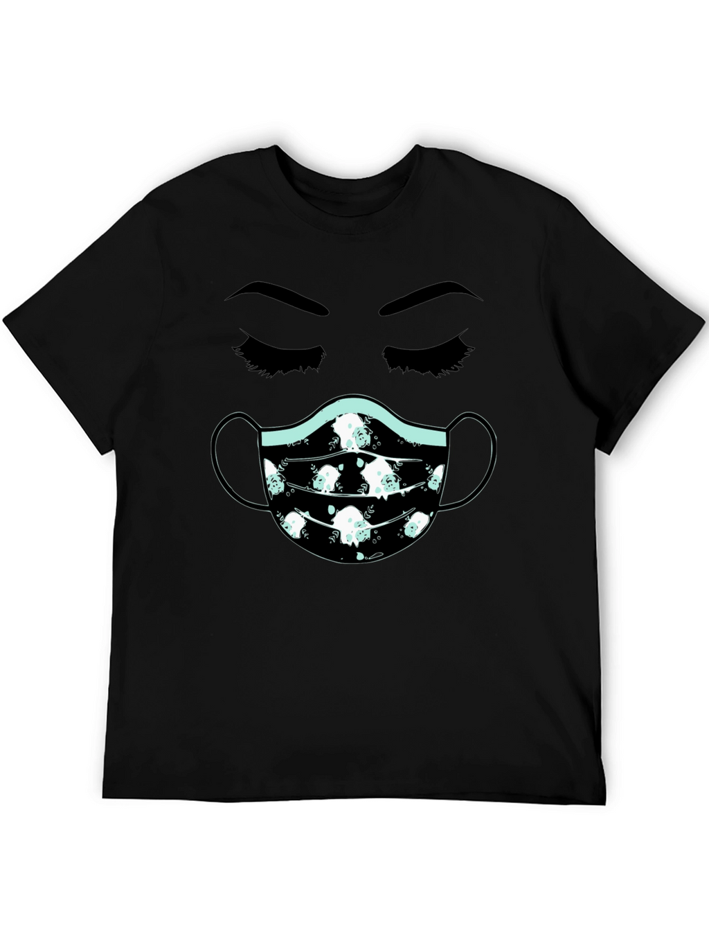 Masked Face T-Shirt - Unisex Cotton Tee