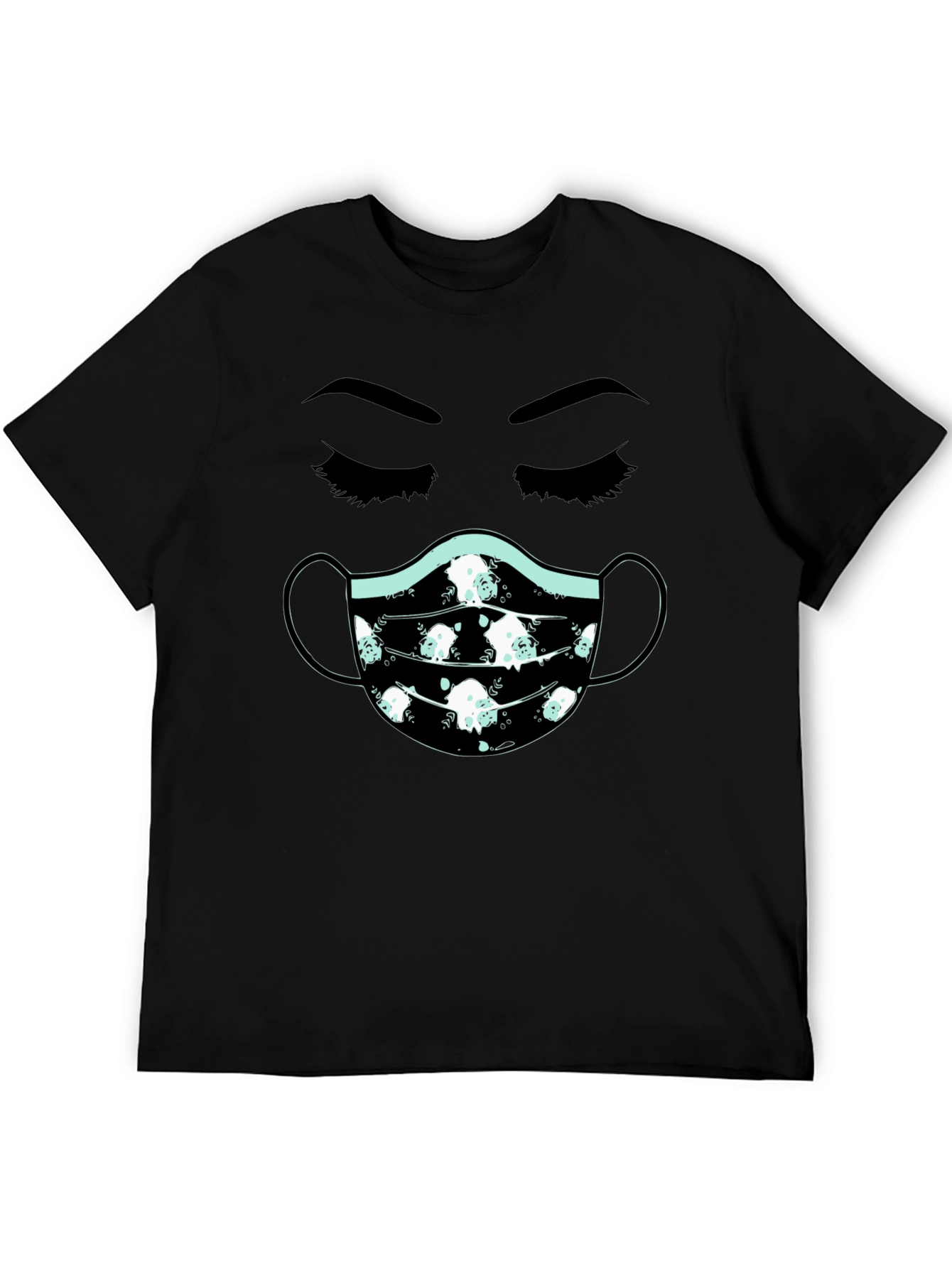 Masked Face T-Shirt - Unisex Cotton Tee