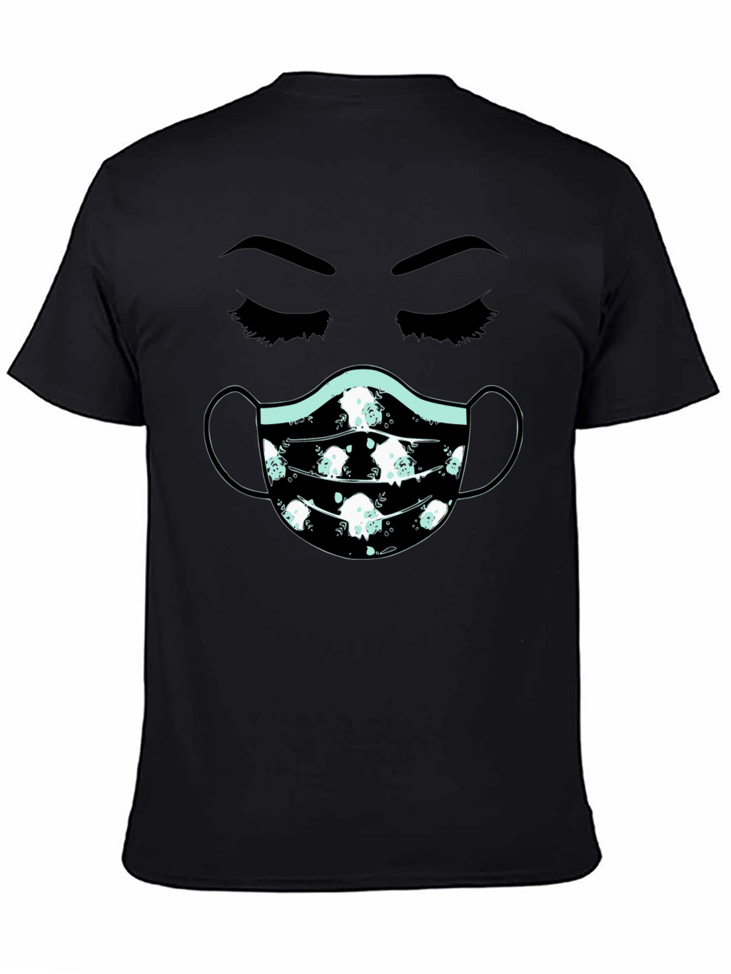 Masked Face T-Shirt - Unisex Cotton Tee