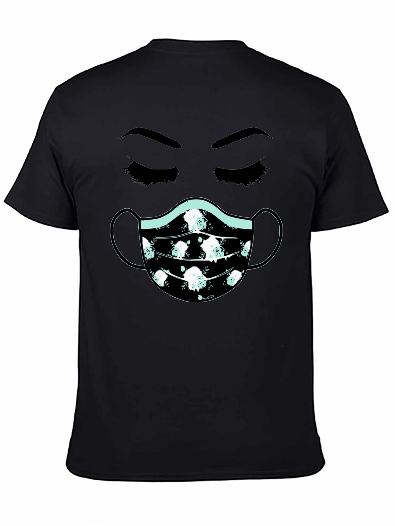 Masked Face T-Shirt - Unisex Cotton Tee