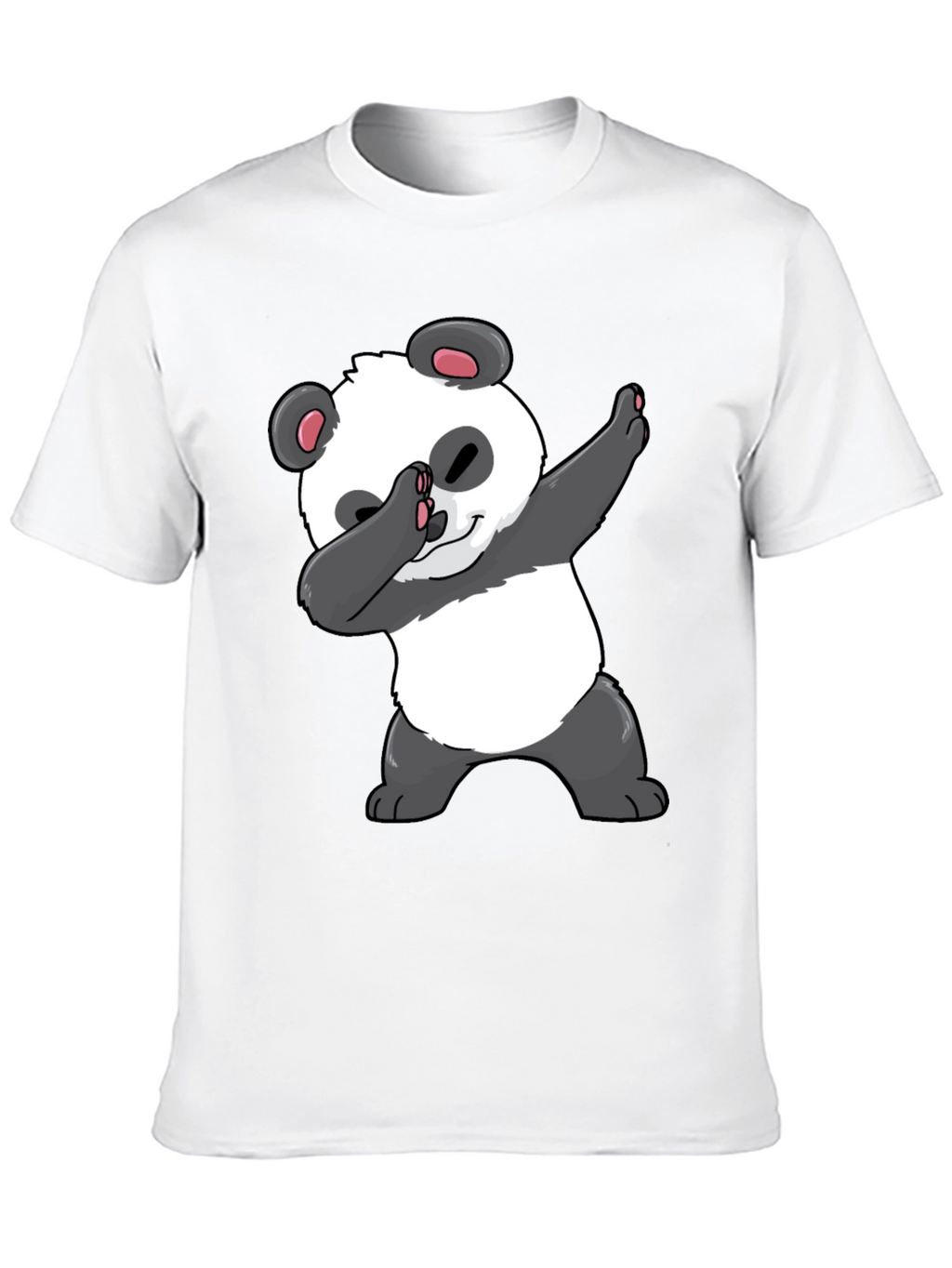 Dabbing Panda Graphic Tee - Black Casual T-Shirt