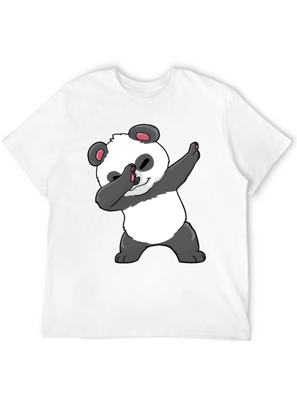 Dabbing Panda Graphic Tee - Black Casual T-Shirt