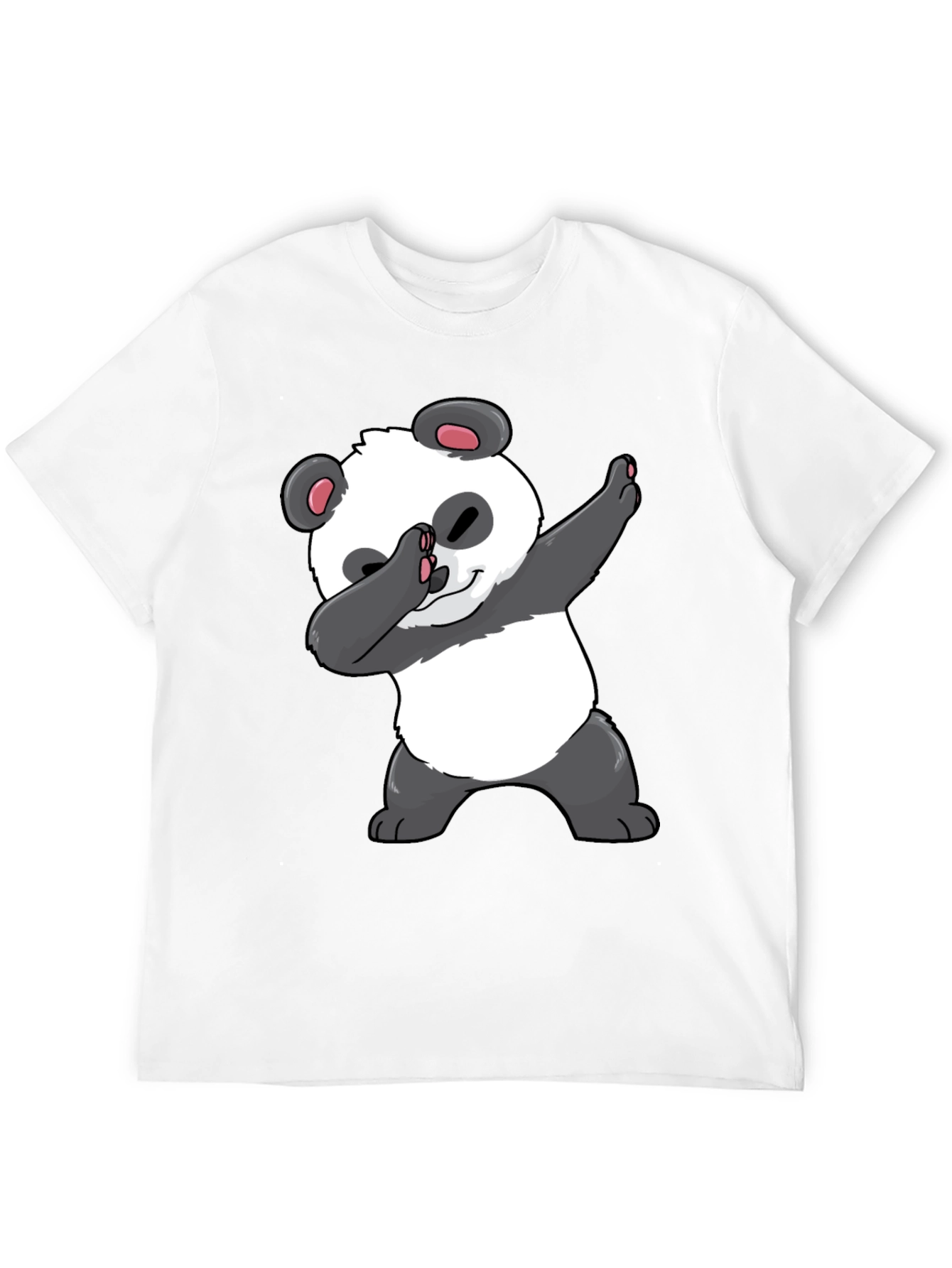 Dabbing Panda Graphic Tee - Black Casual T-Shirt
