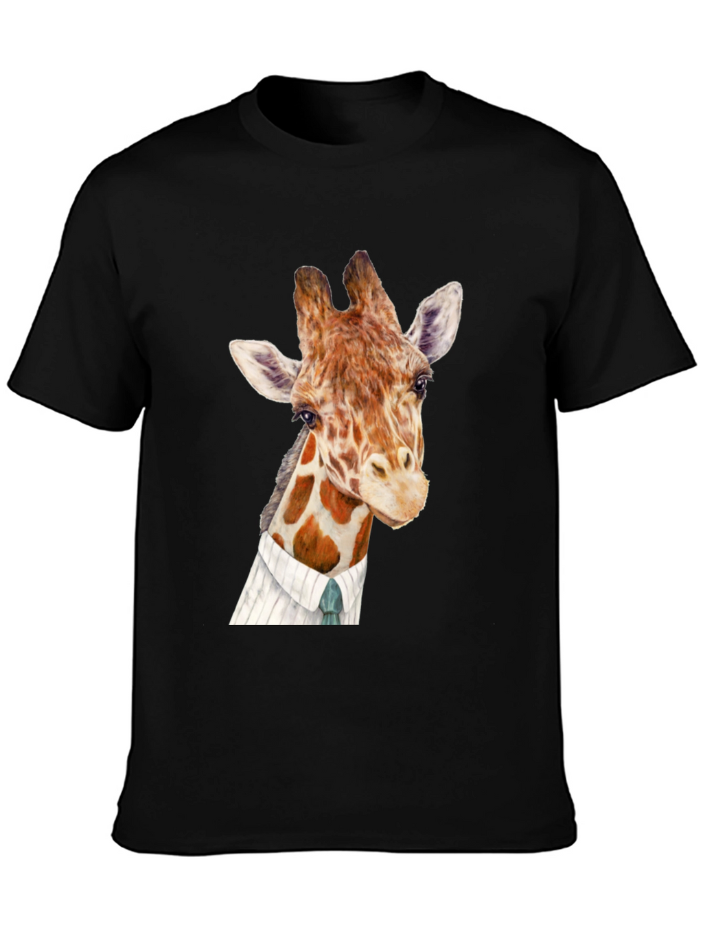 Giraffe in Suit Graphic T-Shirt