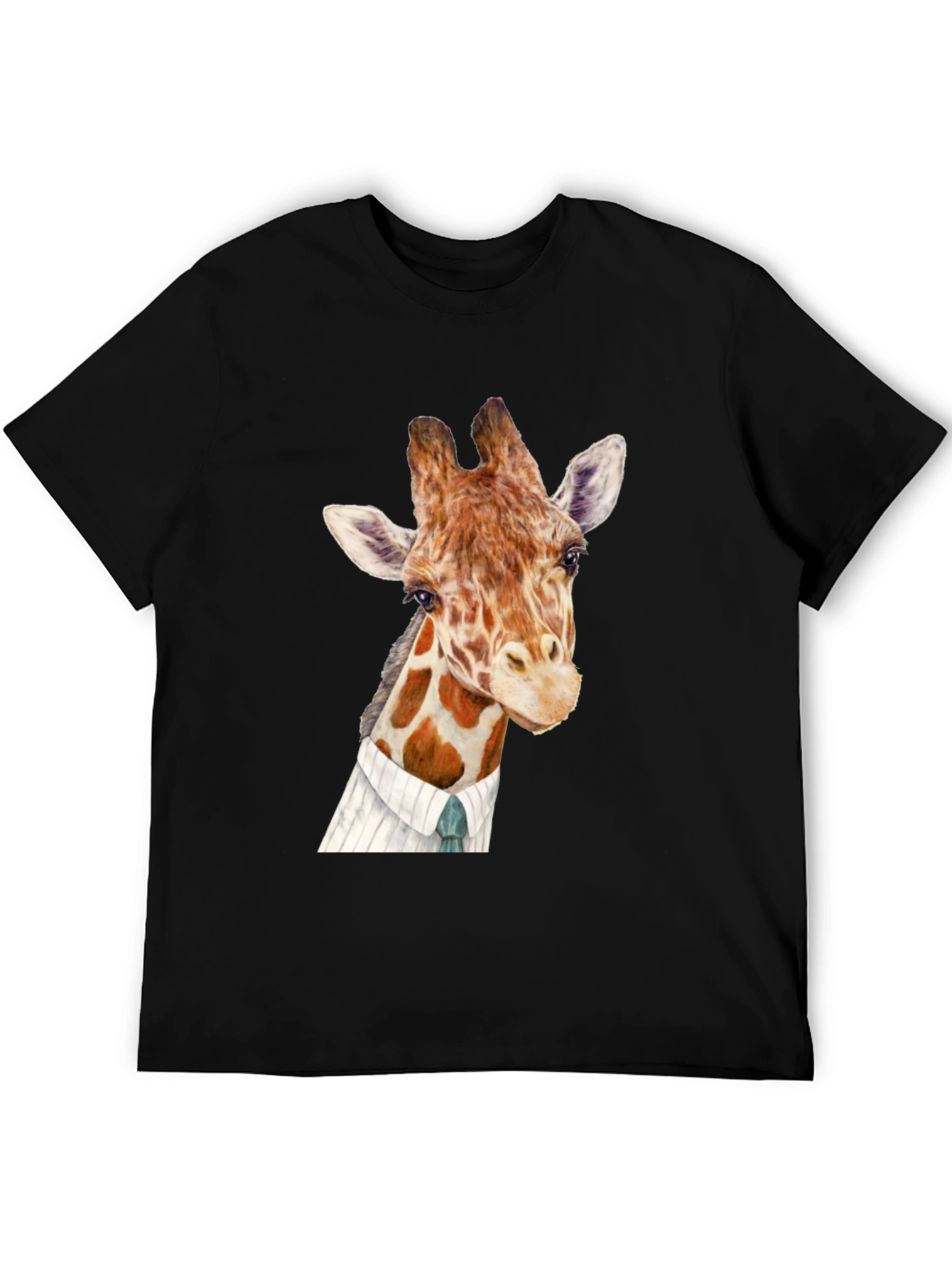 Giraffe in Suit Graphic T-Shirt