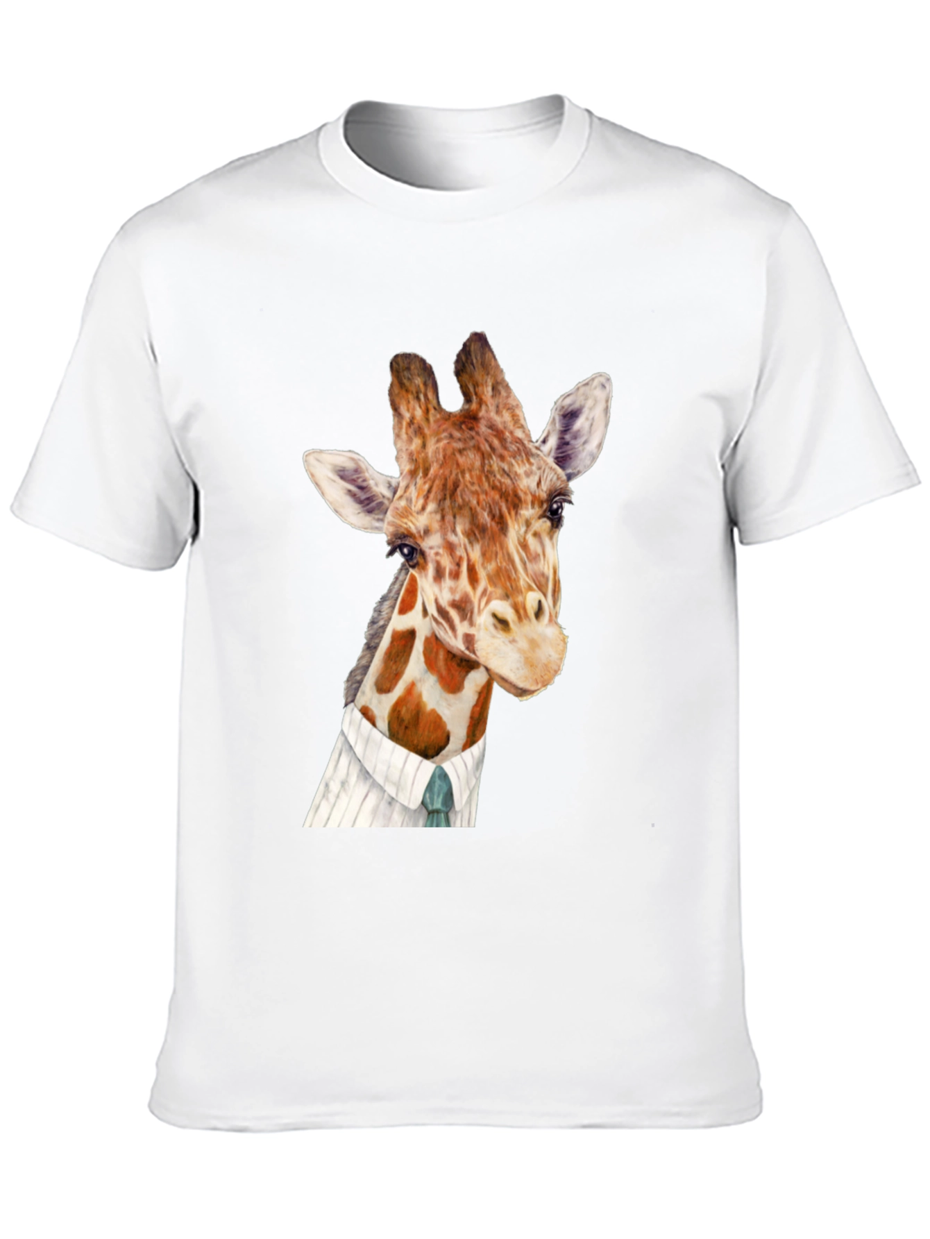 Giraffe in Suit Graphic T-Shirt