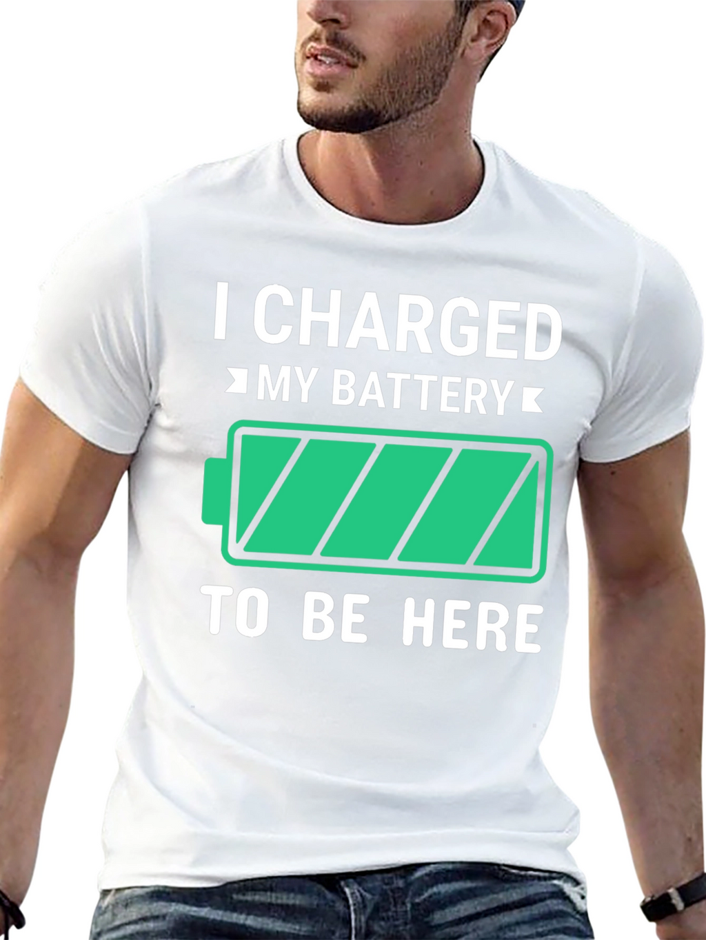 I Charged My Battery Funny T-Shirt