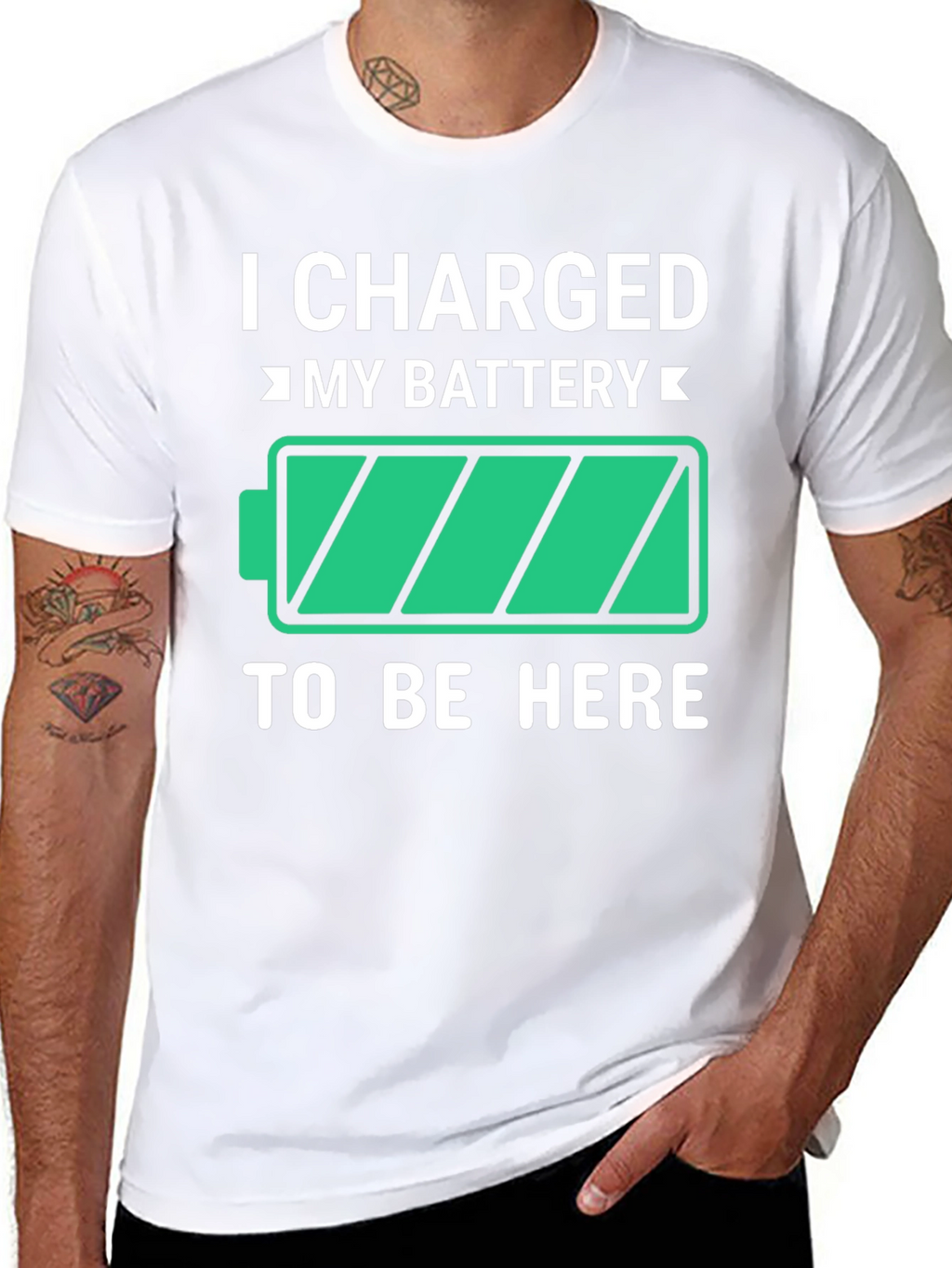 I Charged My Battery Funny T-Shirt