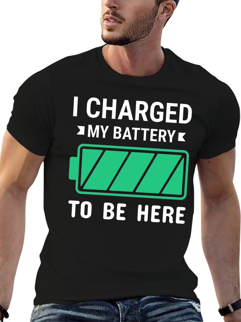 I Charged My Battery Funny T-Shirt