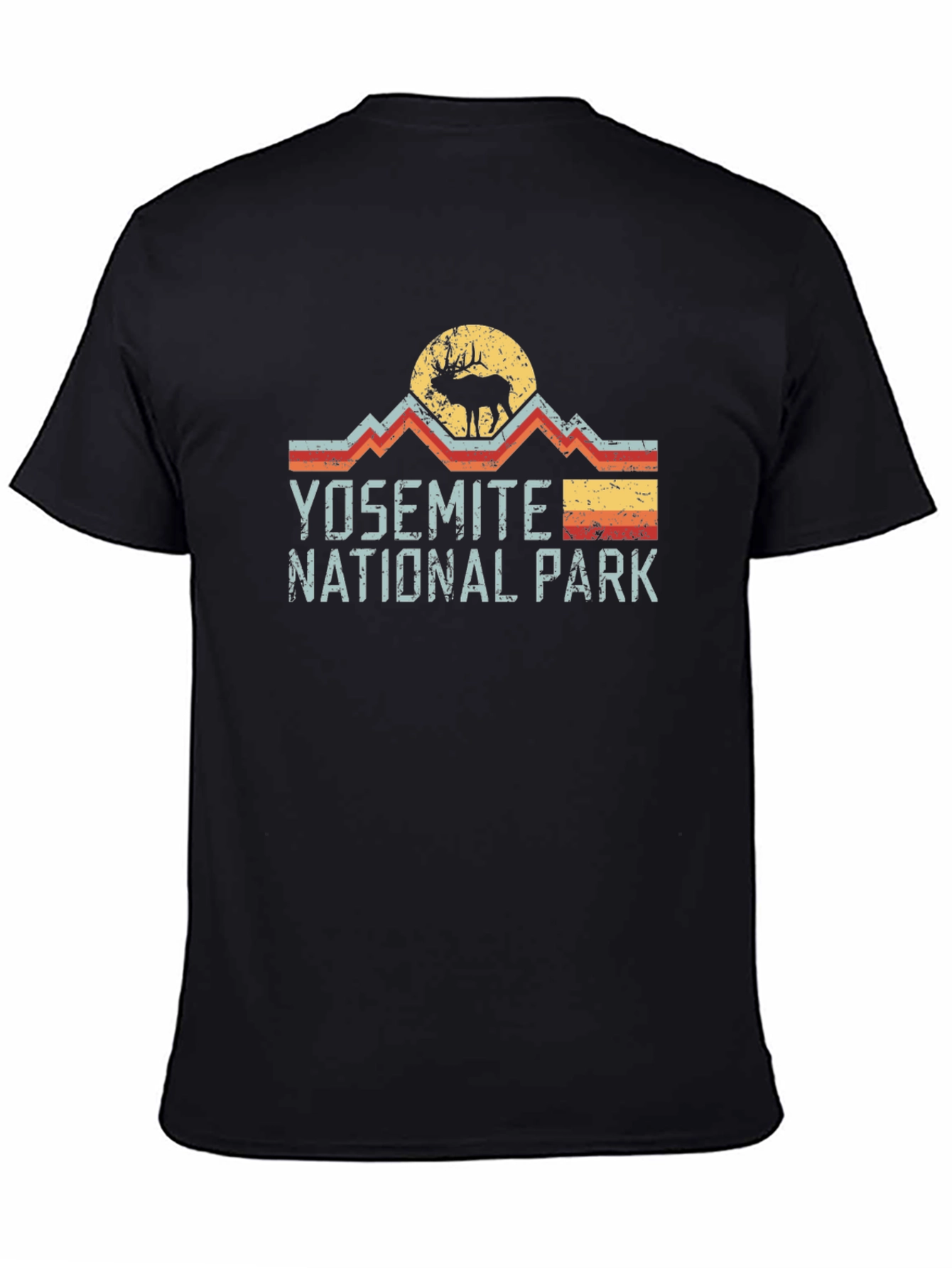 Yosemite National Park Retro Graphic Tee - Black