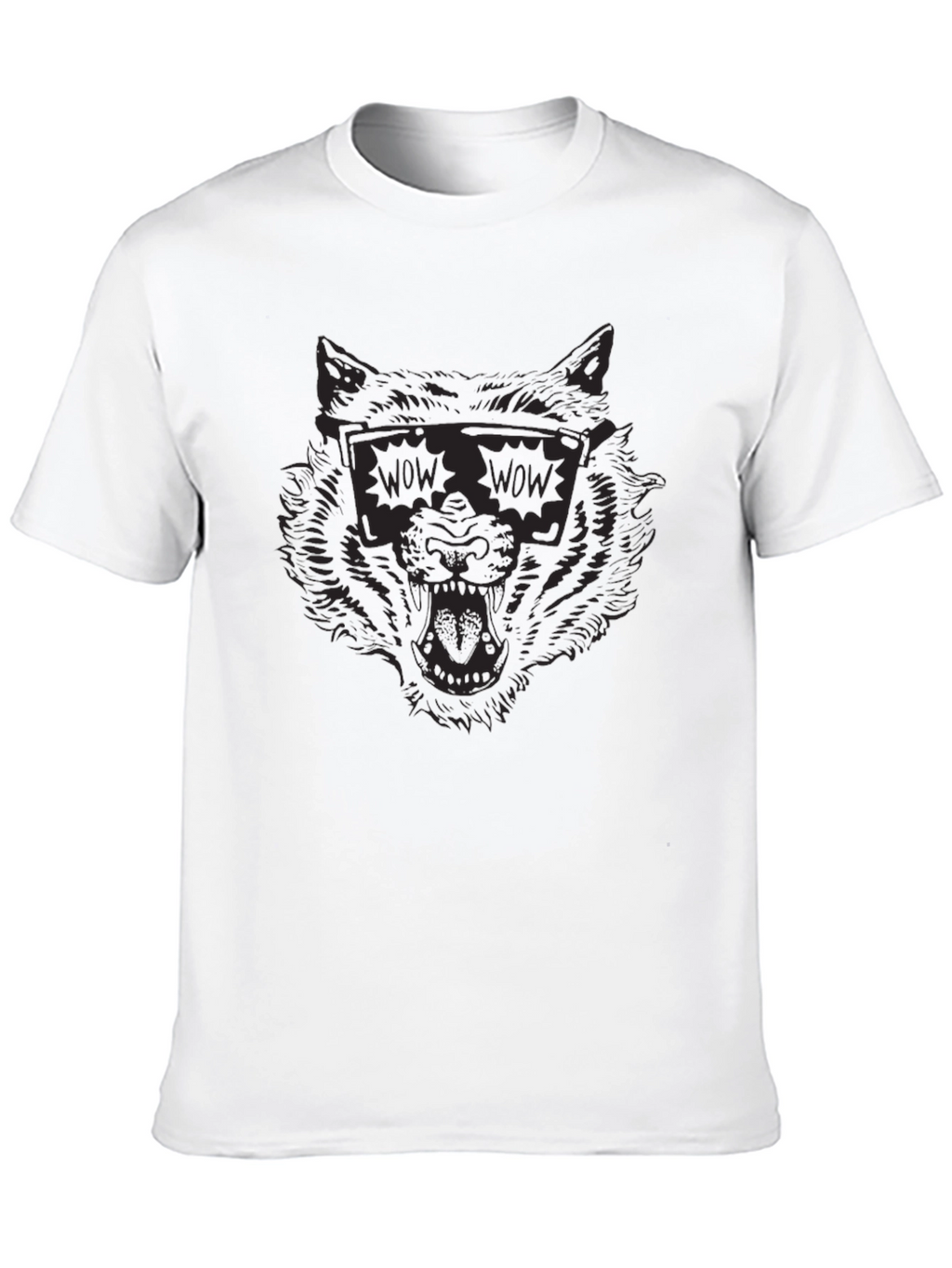 Cool Wolf WOW Sunglasses Graphic Tee