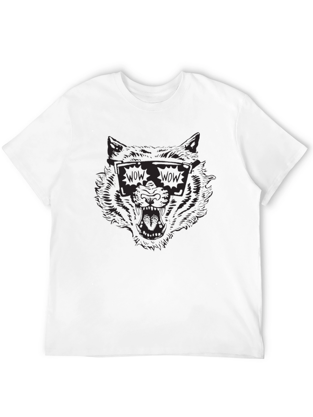 Cool Wolf WOW Sunglasses Graphic Tee