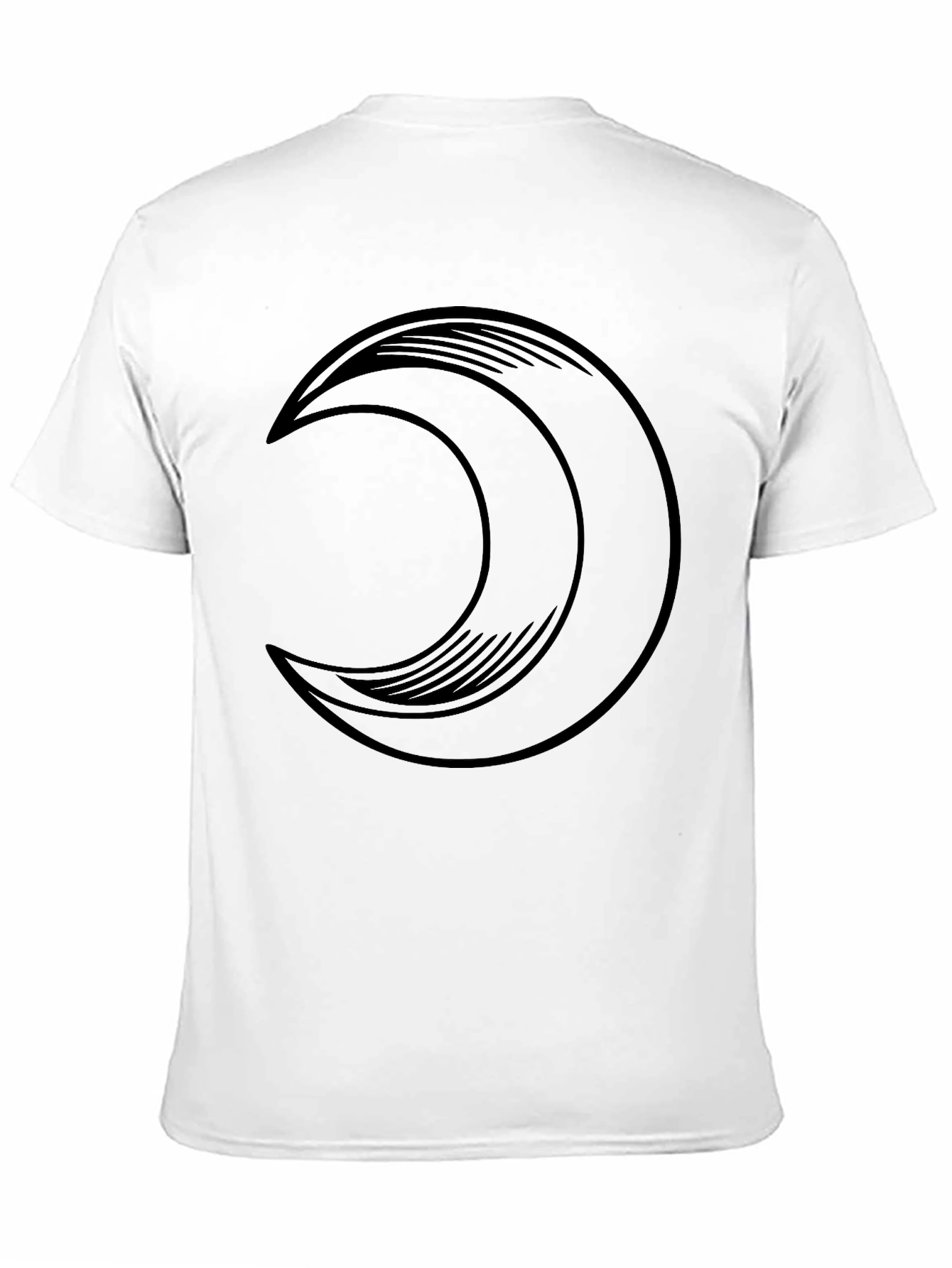 Crescent Moon Graphic Tee - Mens Black T-Shirt