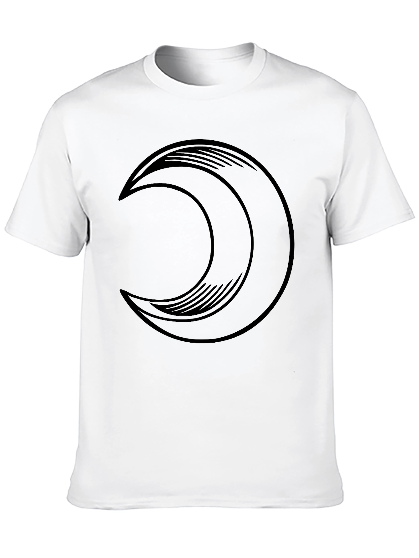 Crescent Moon Graphic Tee - Mens Black T-Shirt