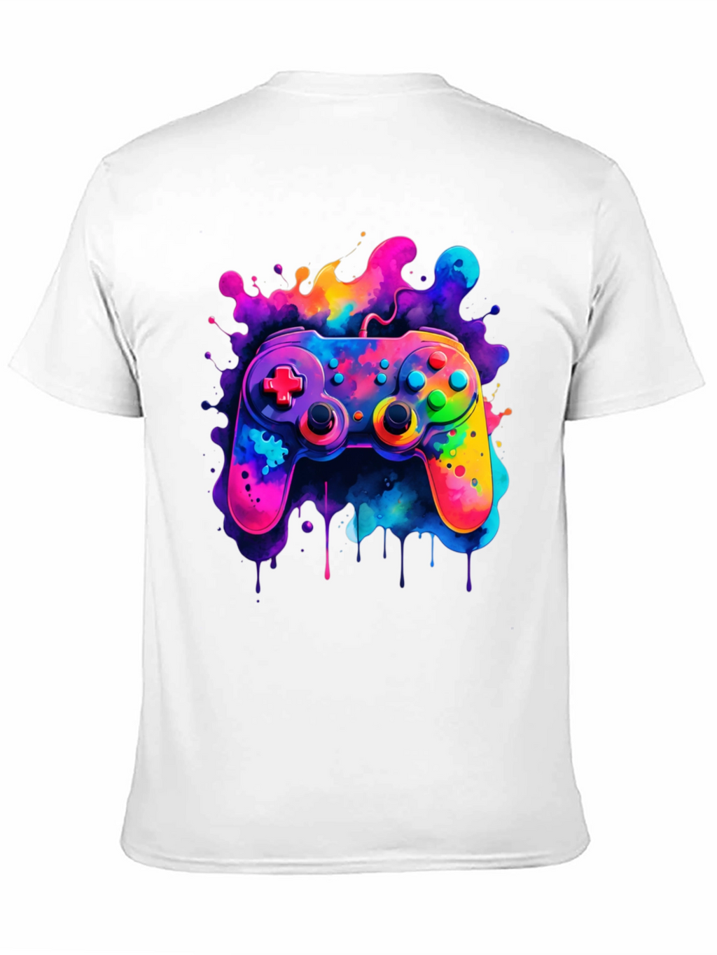 Vibrant Gaming Controller Graphic T-Shirt