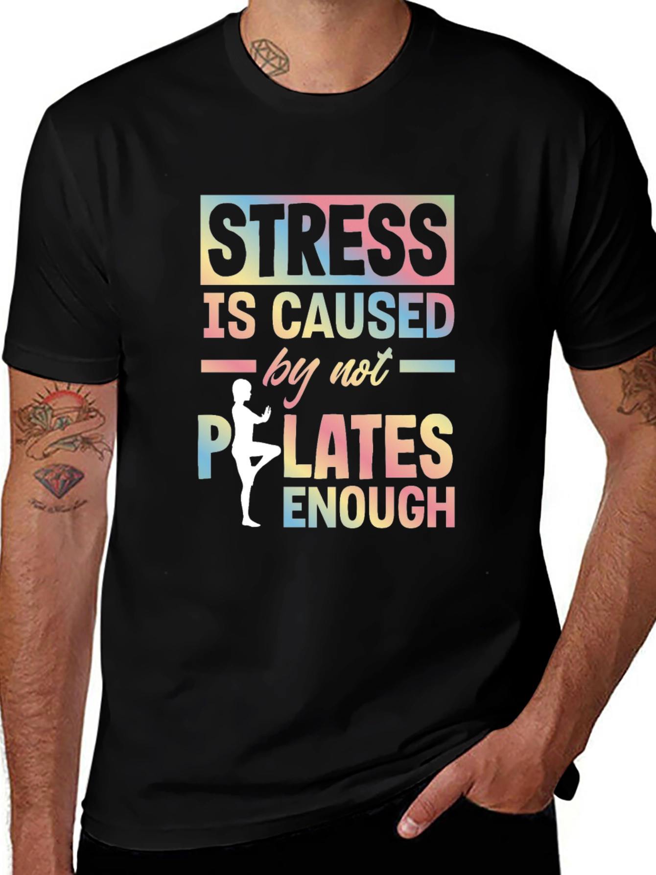 Stress Caused by Not Enough Pilates Graphic T-Shirt