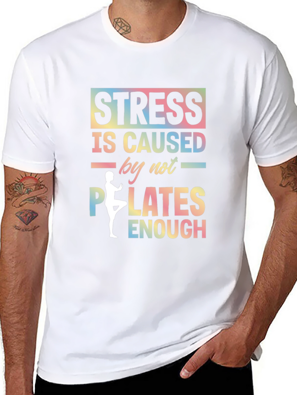 Stress Caused by Not Enough Pilates Graphic T-Shirt