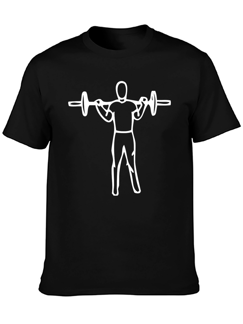 Weightlifting T-Shirt - Squat Design - Black