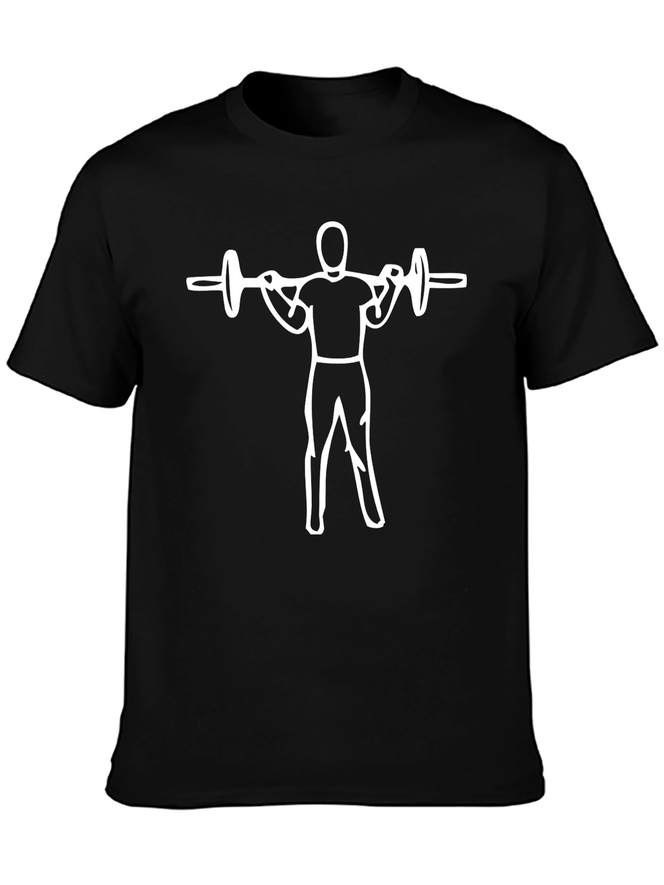 Weightlifting T-Shirt - Squat Design - Black