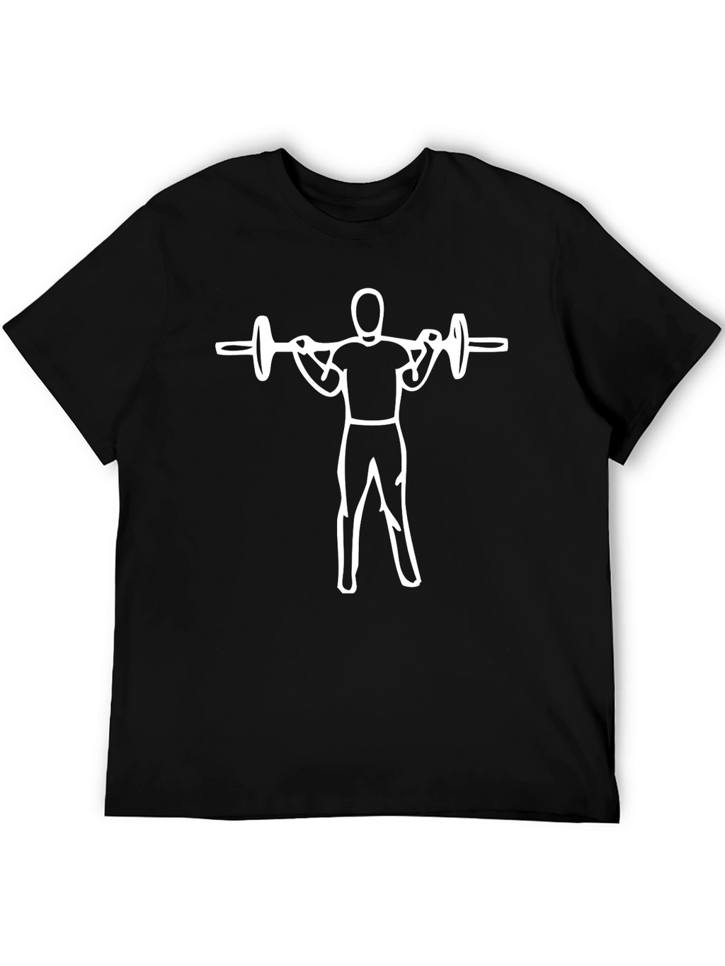 Weightlifting T-Shirt - Squat Design - Black