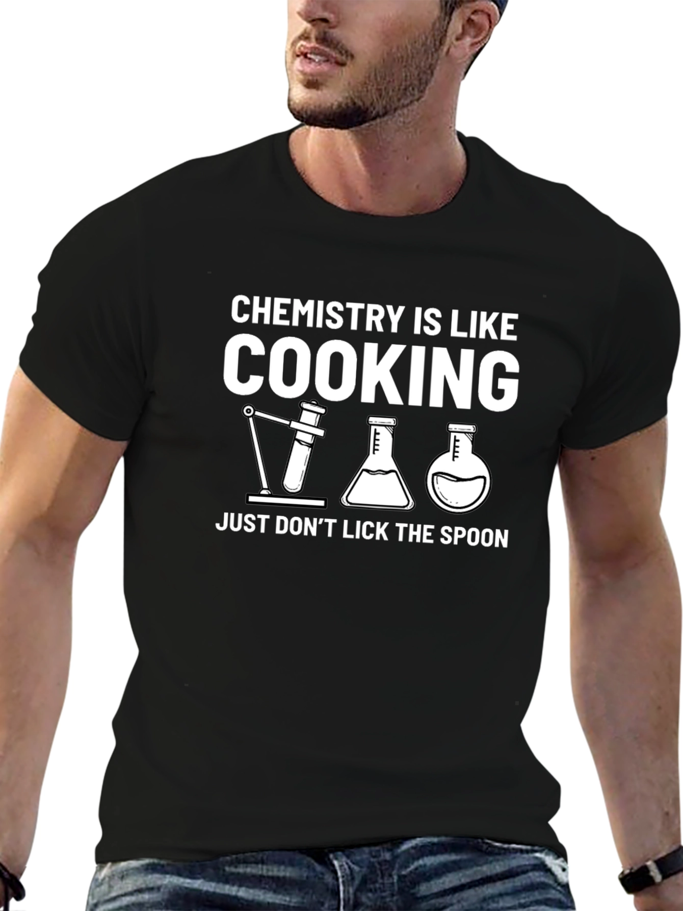 Chemistry Cooking T-Shirt - Dont Lick the Spoon!