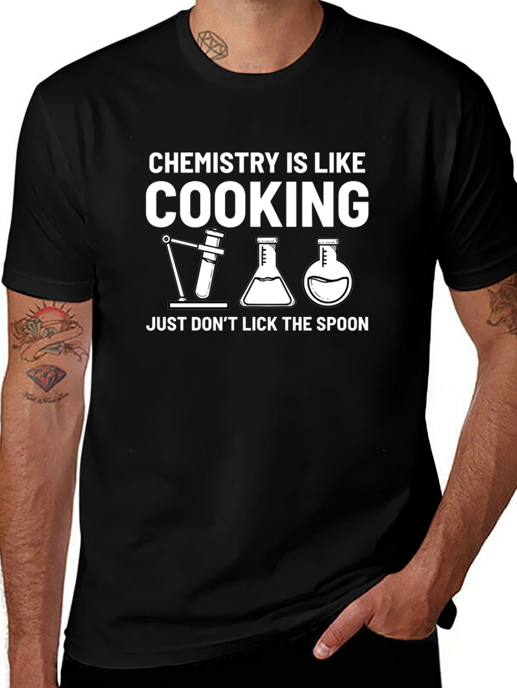 Chemistry Cooking T-Shirt - Dont Lick the Spoon!