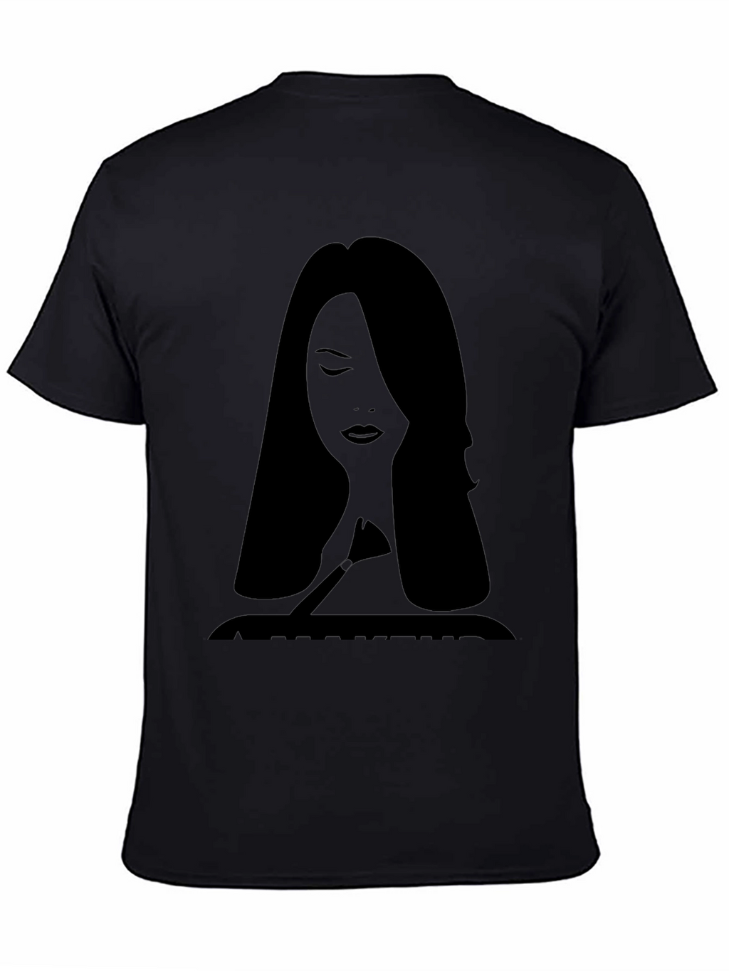 Makeup Artist Silhouette Tee - Stylish Graphic T-Shirt