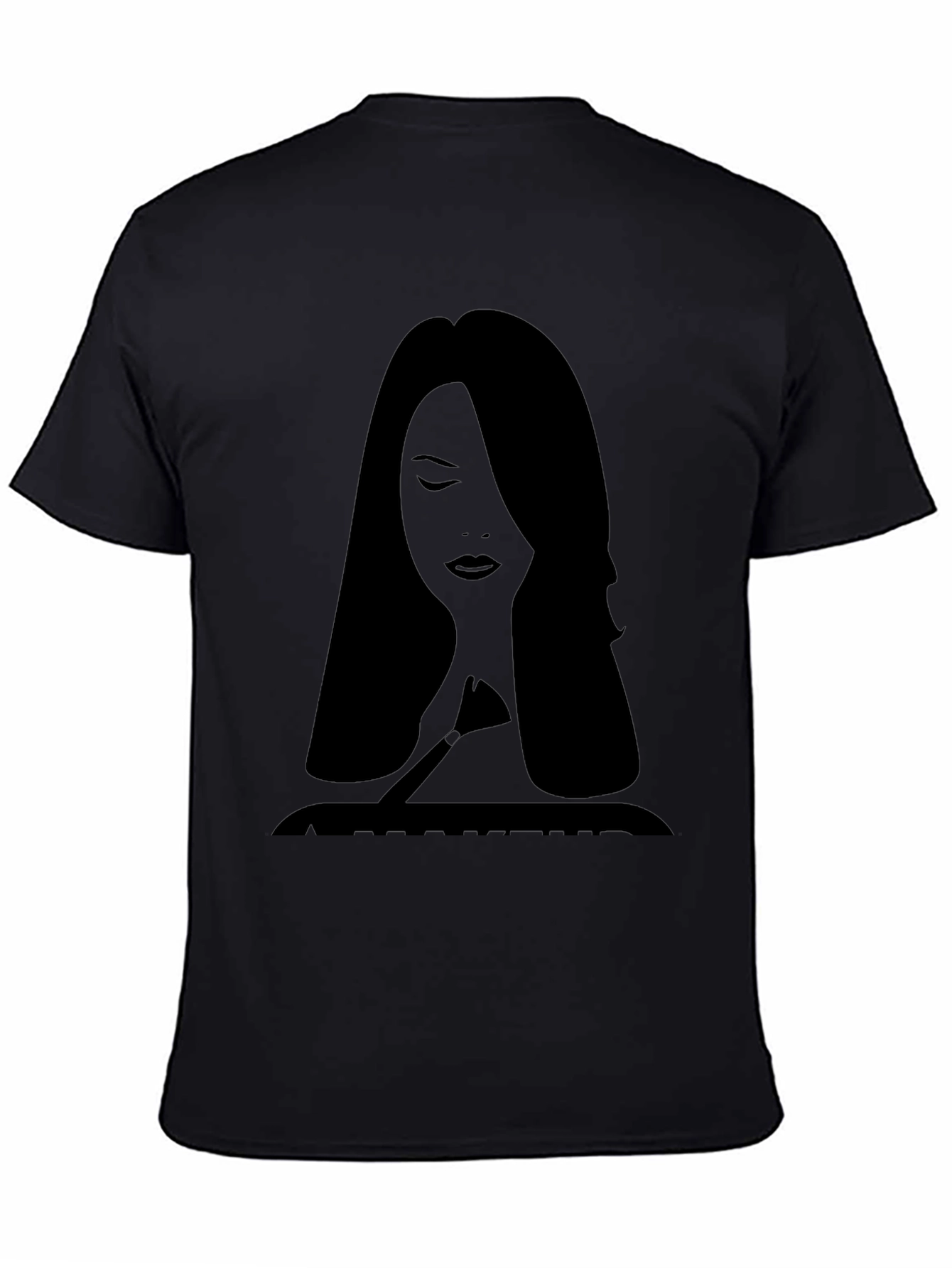Makeup Artist Silhouette Tee - Stylish Graphic T-Shirt