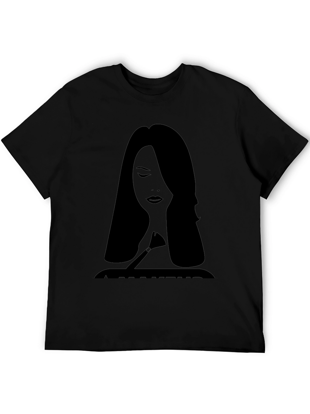 Makeup Artist Silhouette Tee - Stylish Graphic T-Shirt