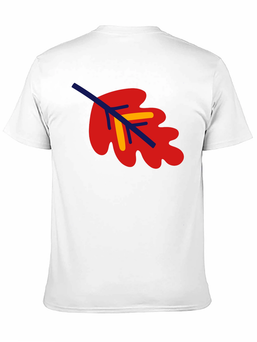 Leaf Graphic Tee - Black Cotton Blend Shirt