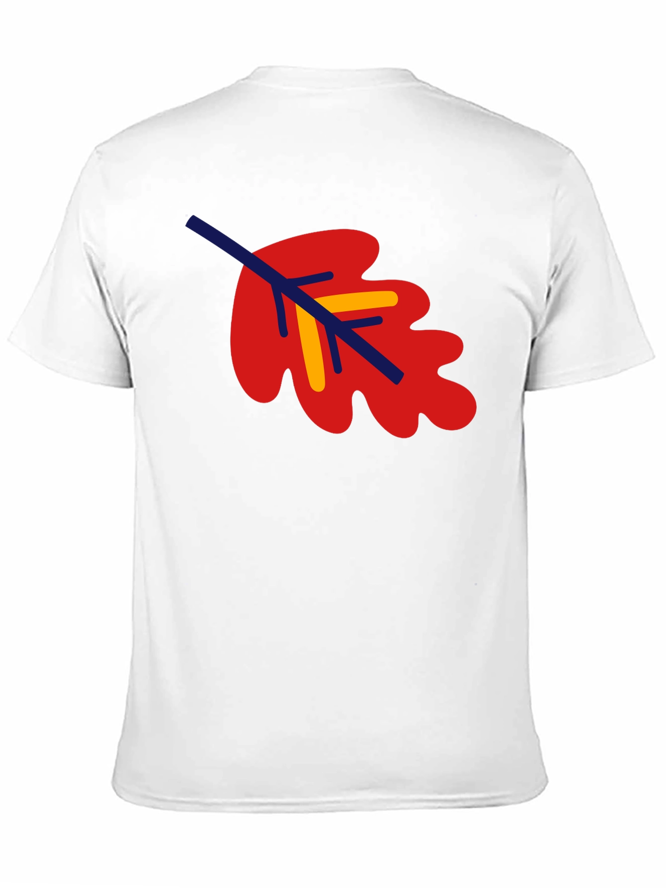 Leaf Graphic Tee - Black Cotton Blend Shirt