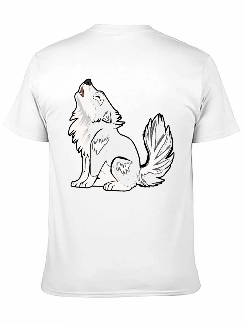 Black Wolf Graphic T-Shirt - Mens
