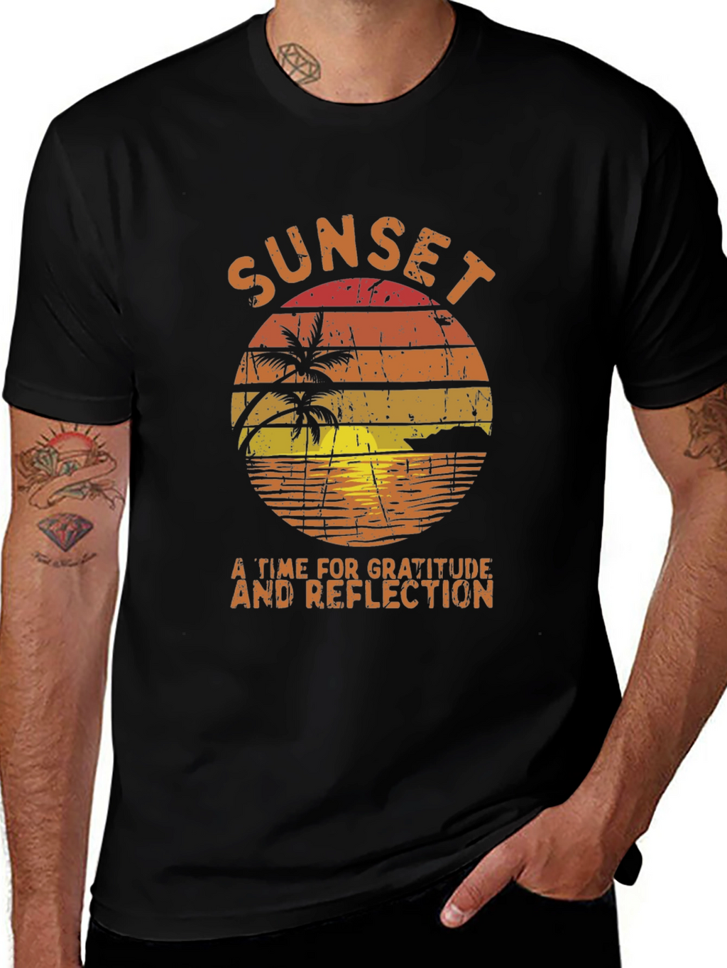 Sunset Gratitude & Reflection T-Shirt