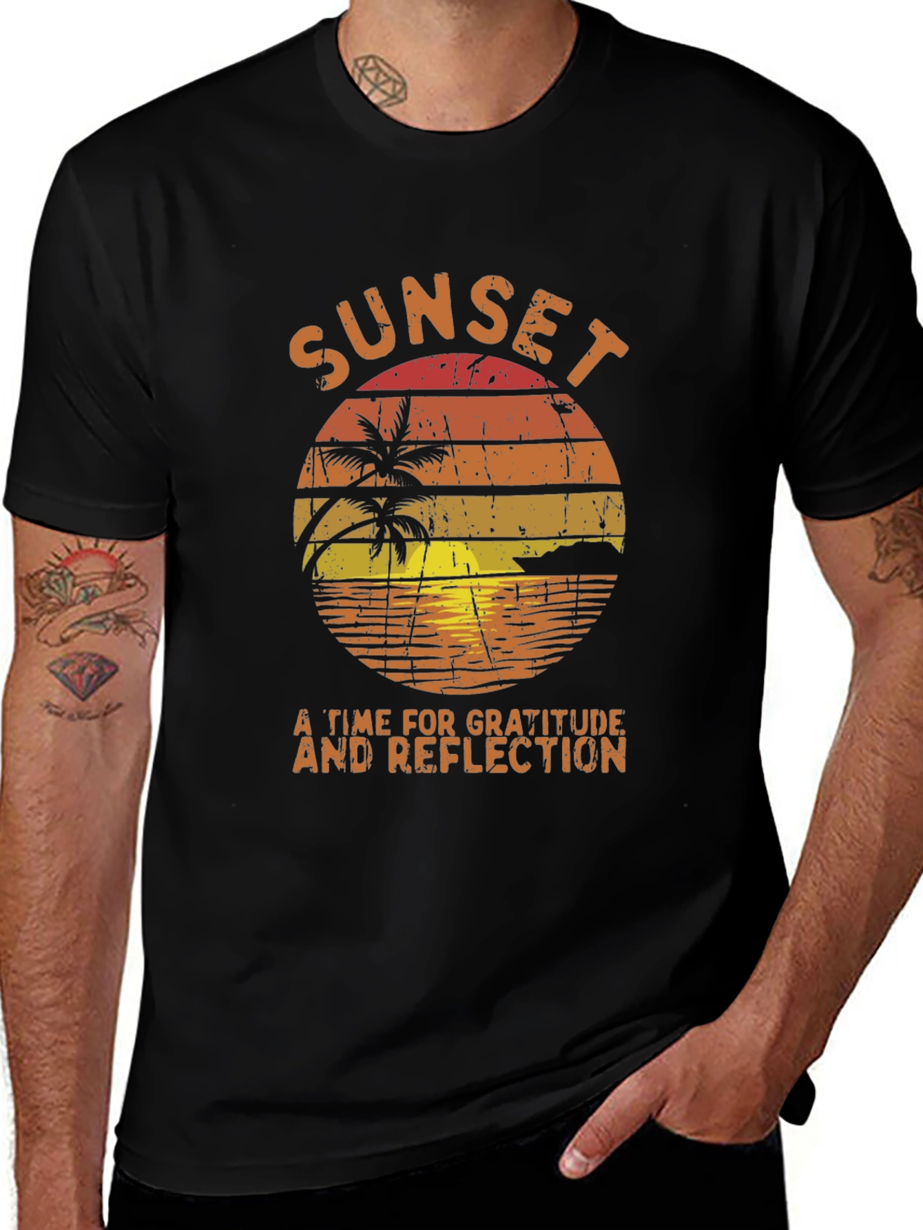 Sunset Gratitude & Reflection T-Shirt