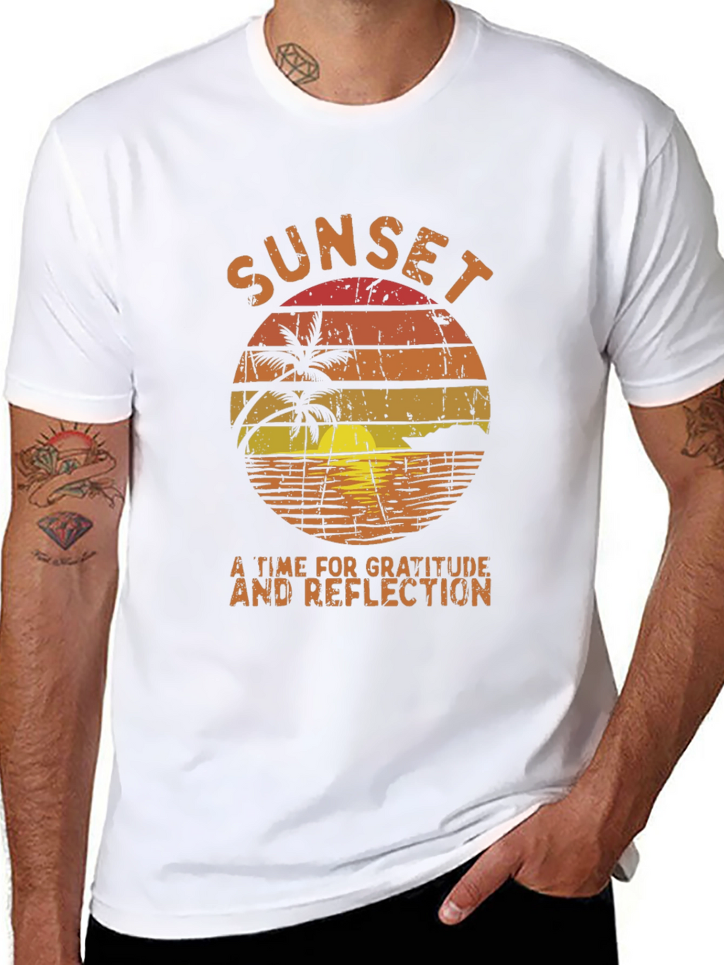 Sunset Gratitude & Reflection T-Shirt
