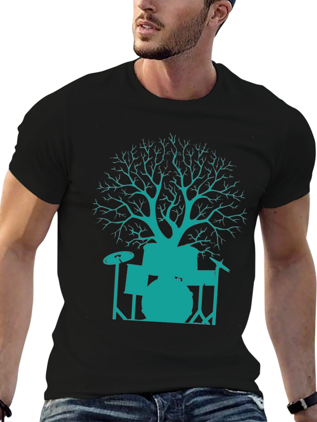 Drum Tree T-Shirt - Music Lovers Tee