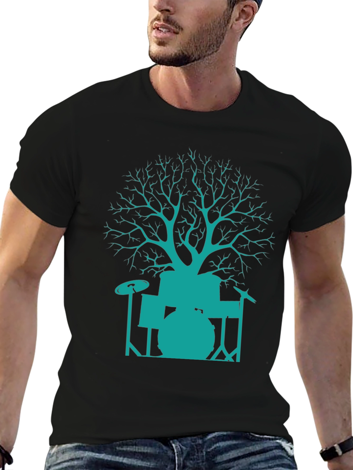 Drum Tree T-Shirt - Music Lovers Tee