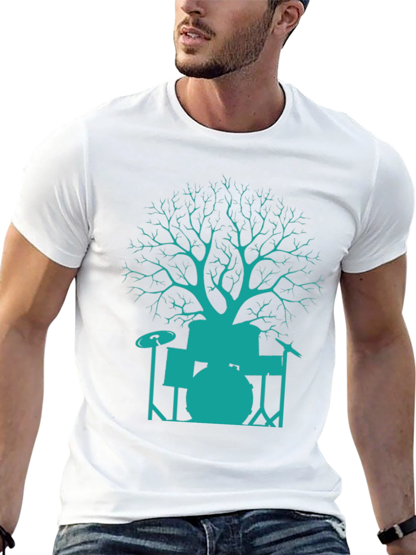 Drum Tree T-Shirt - Music Lovers Tee