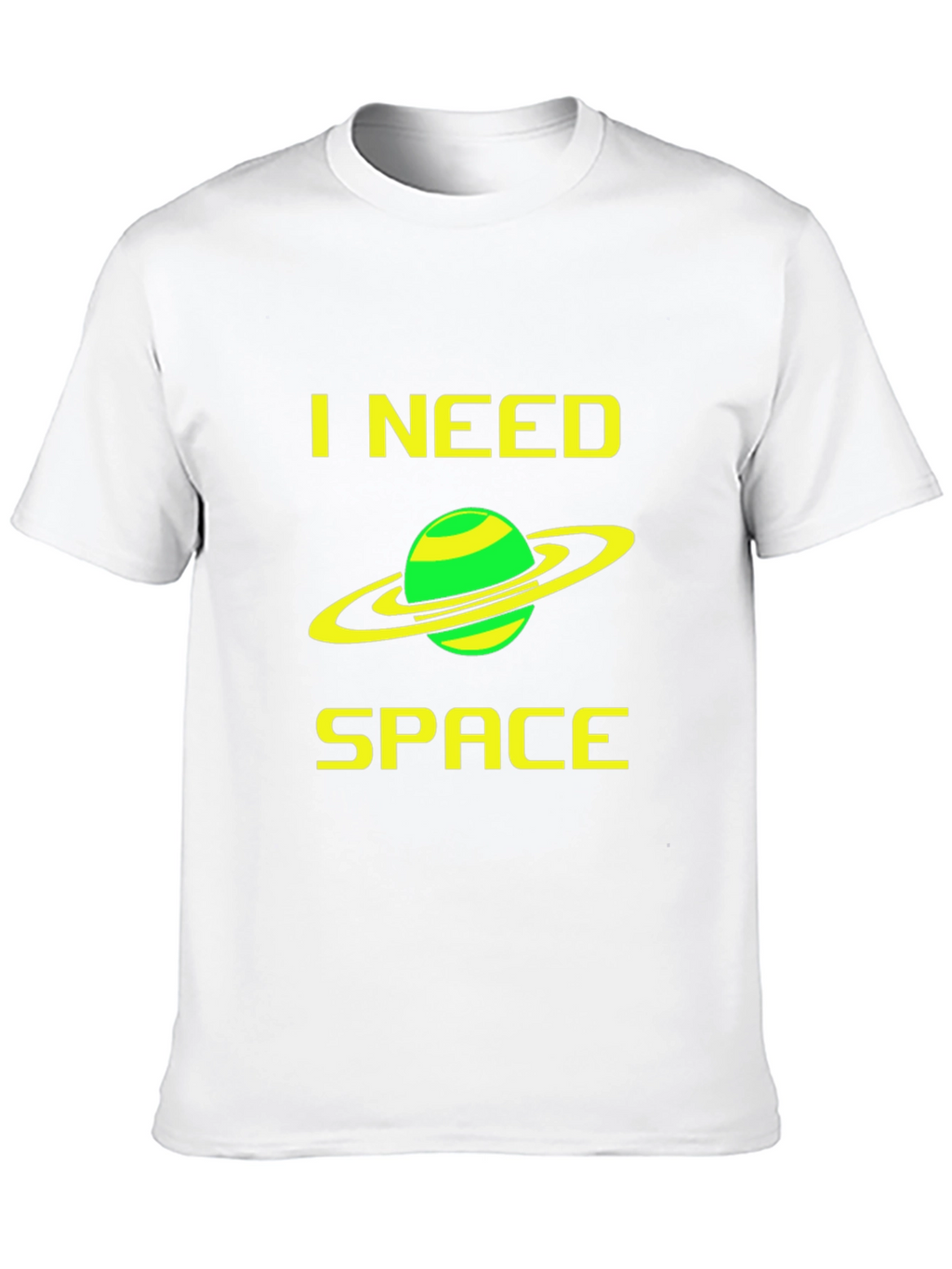 I Need Space Graphic T-Shirt - Black Cotton Tee