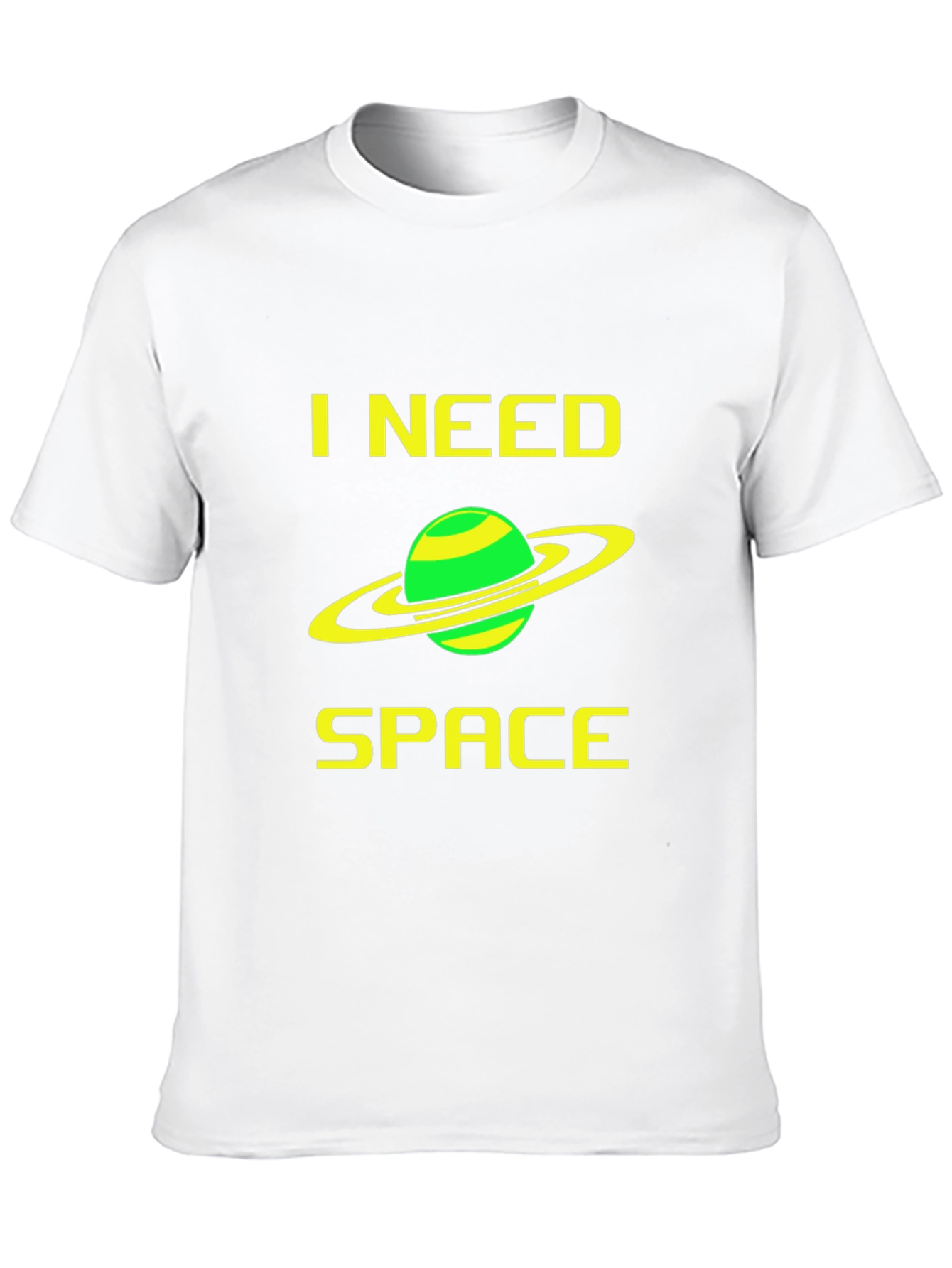 I Need Space Graphic T-Shirt - Black Cotton Tee