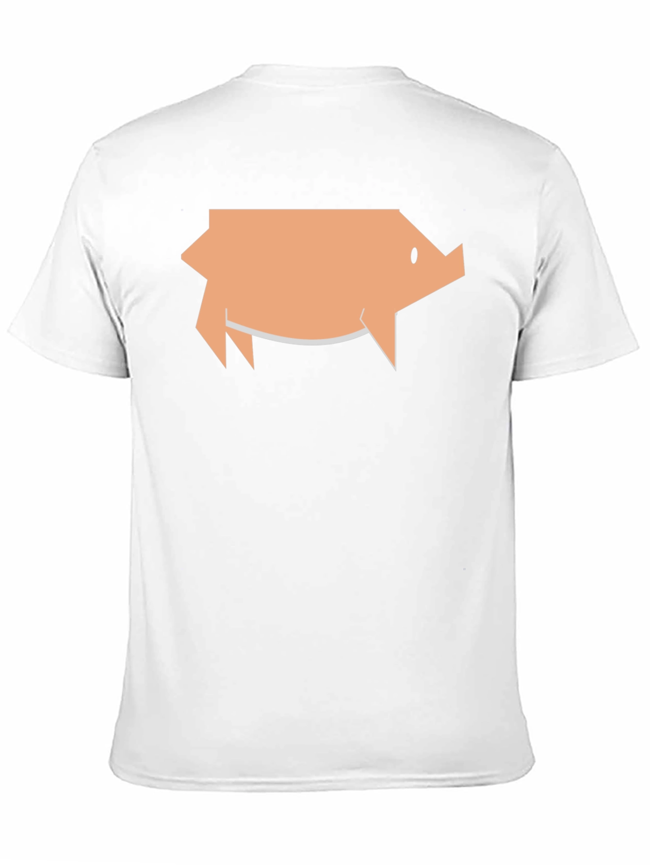 Geometric Pig Graphic Tee - Black