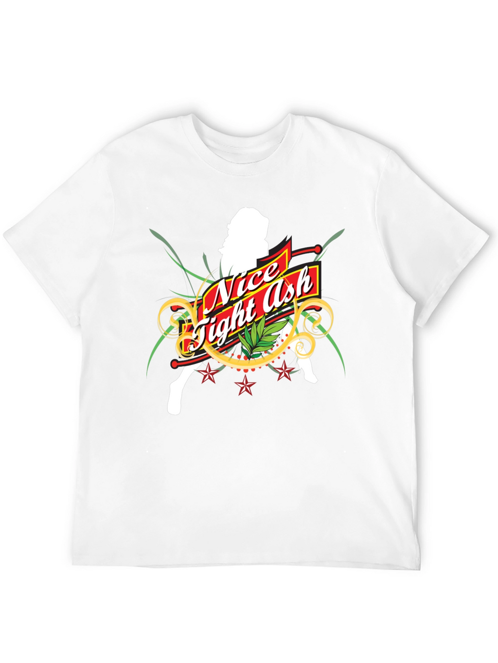 Nice Tight Ash Graphic T-Shirt - Bold Black Tee