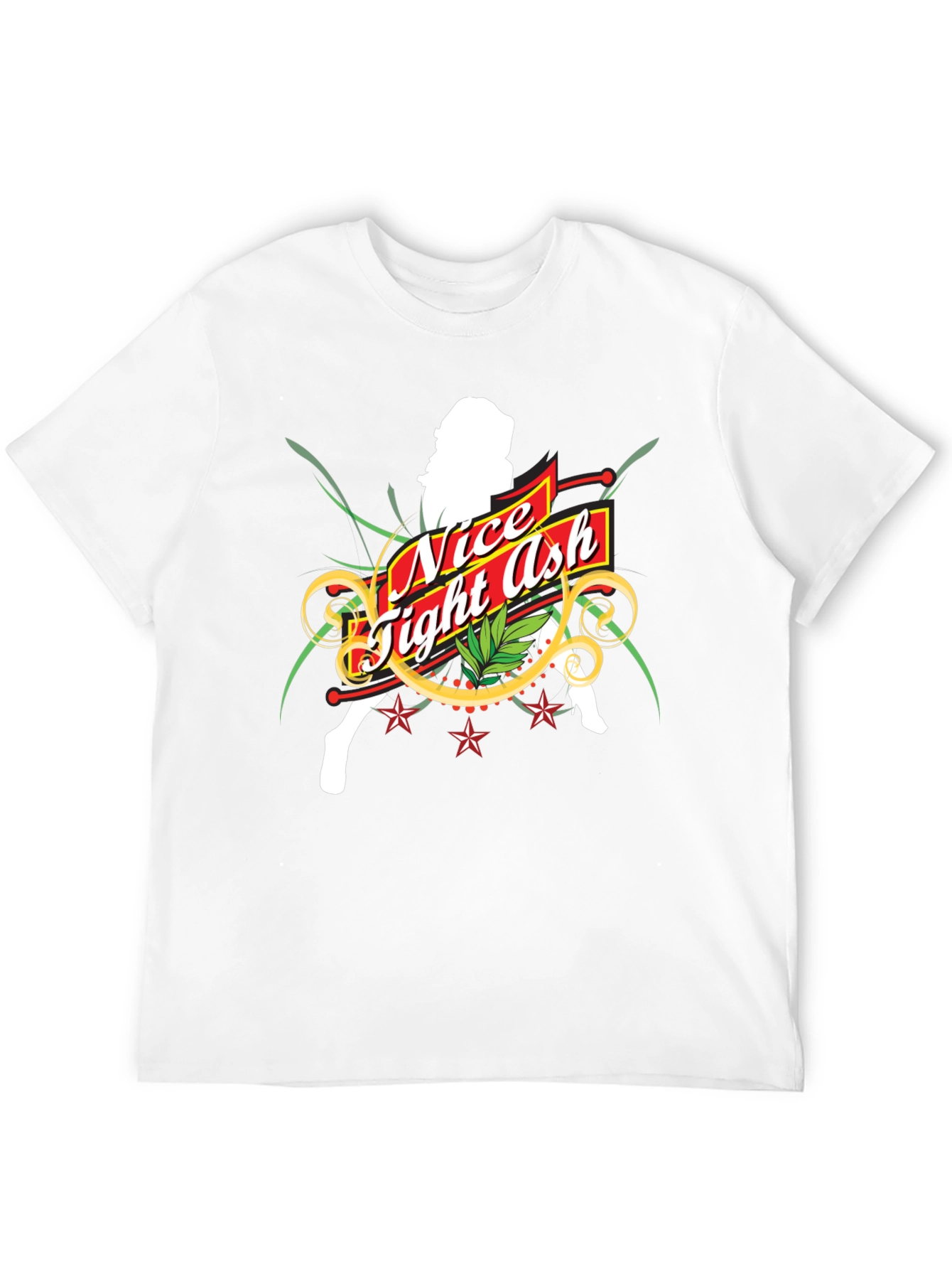 Nice Tight Ash Graphic T-Shirt - Bold Black Tee
