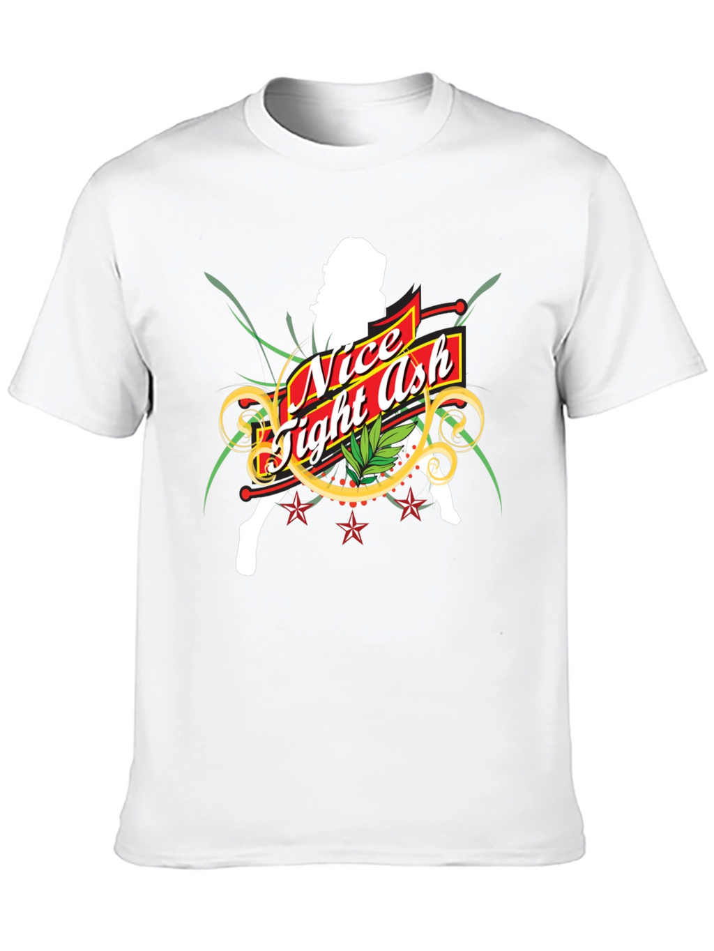Nice Tight Ash Graphic T-Shirt - Bold Black Tee